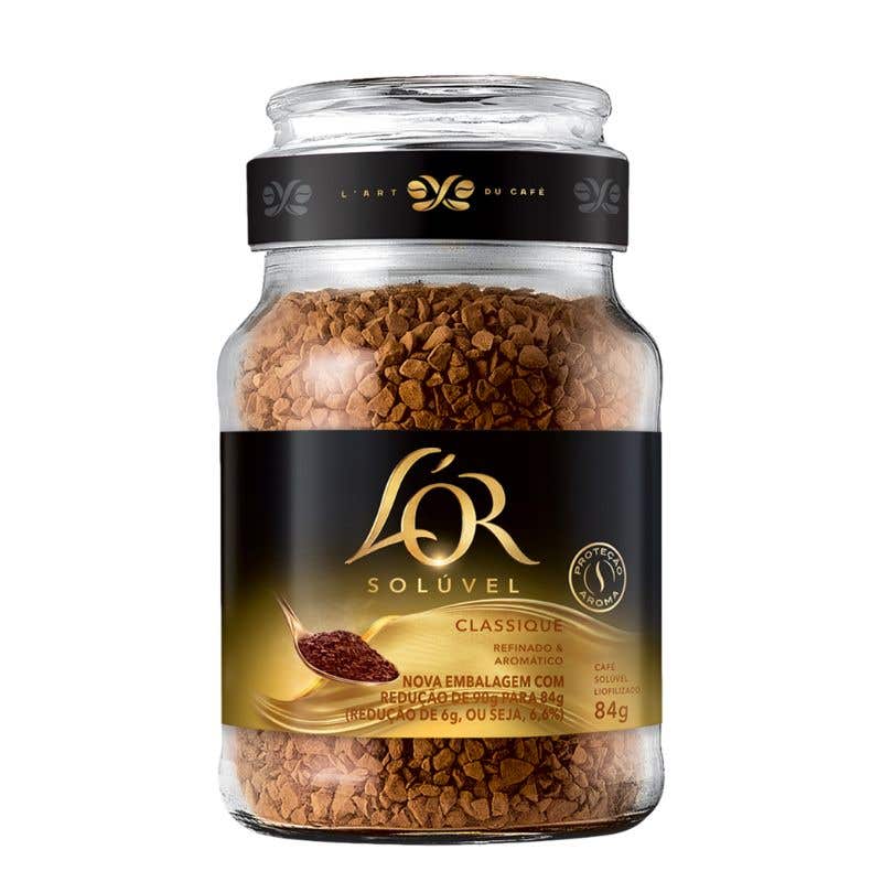 Café Solúvel Classique vidro L’OR 84g