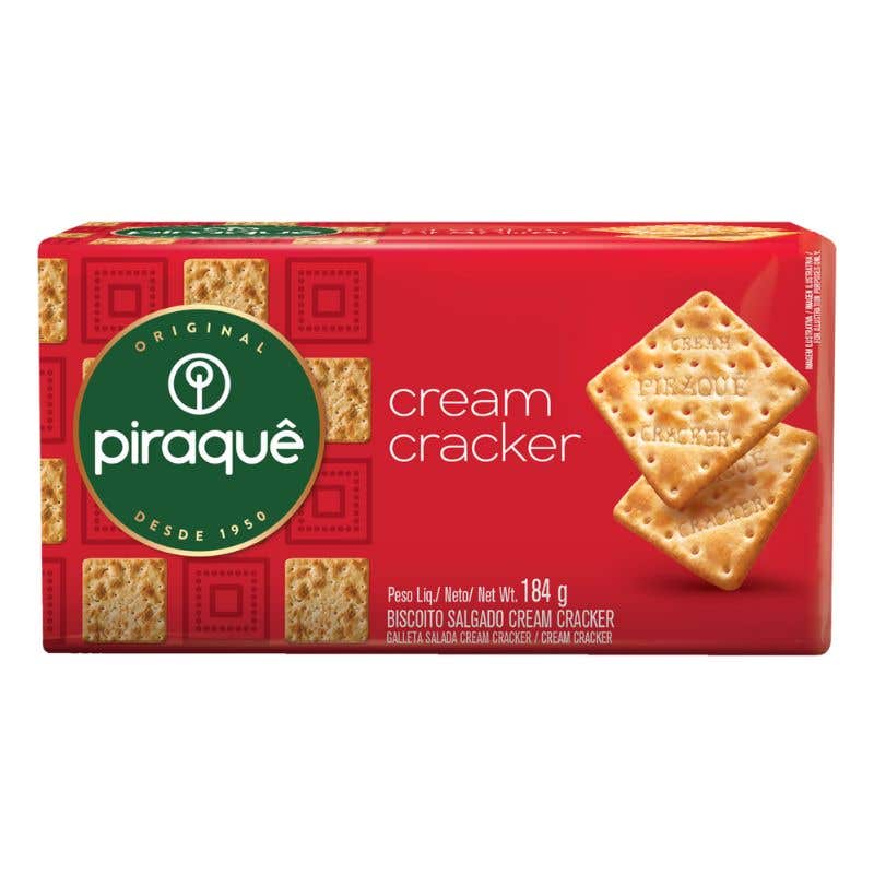 Biscoito Cream Crackers Piraquê 184g