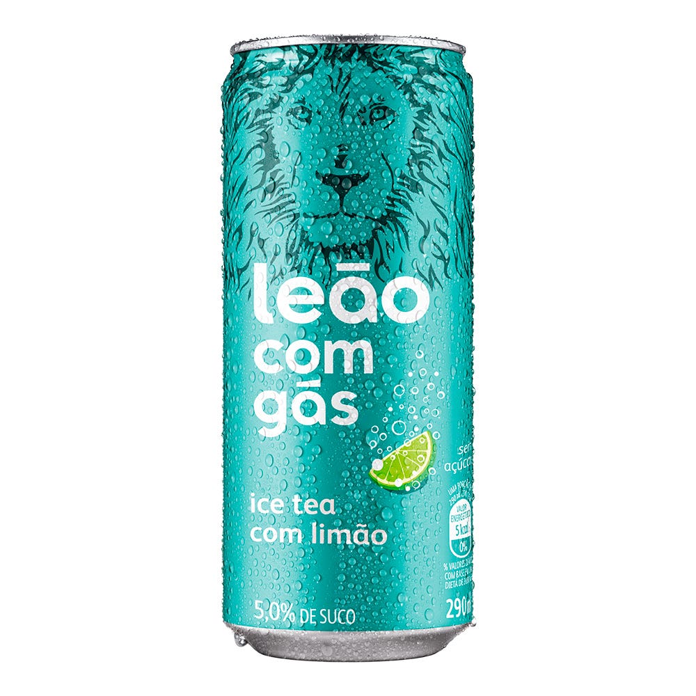 ICE TEA LEAO LIMAO ZERO COM GAS 290ML