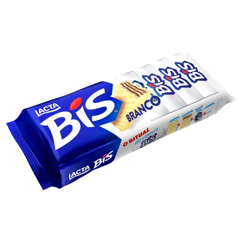 Biscoito Wafer Chocolate Branco Lacta 100
