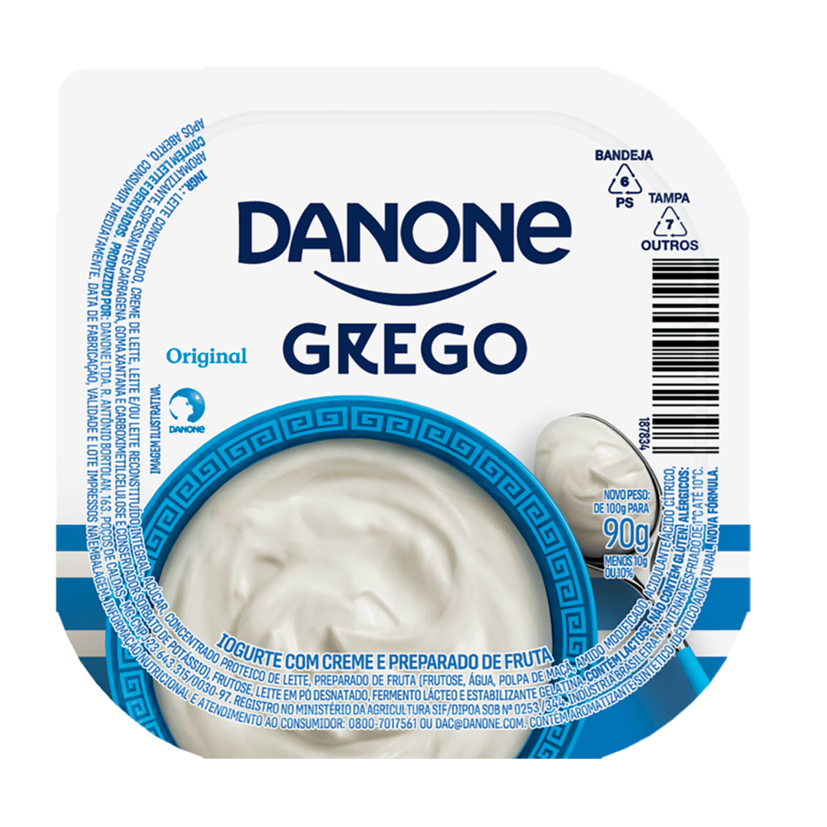 Iogurte Grego Tradicional Danone 90g