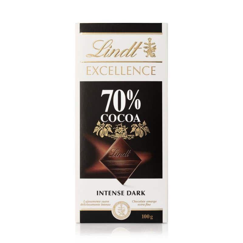 Chocolate Lindt Excellence Barra 70% Dark 100g