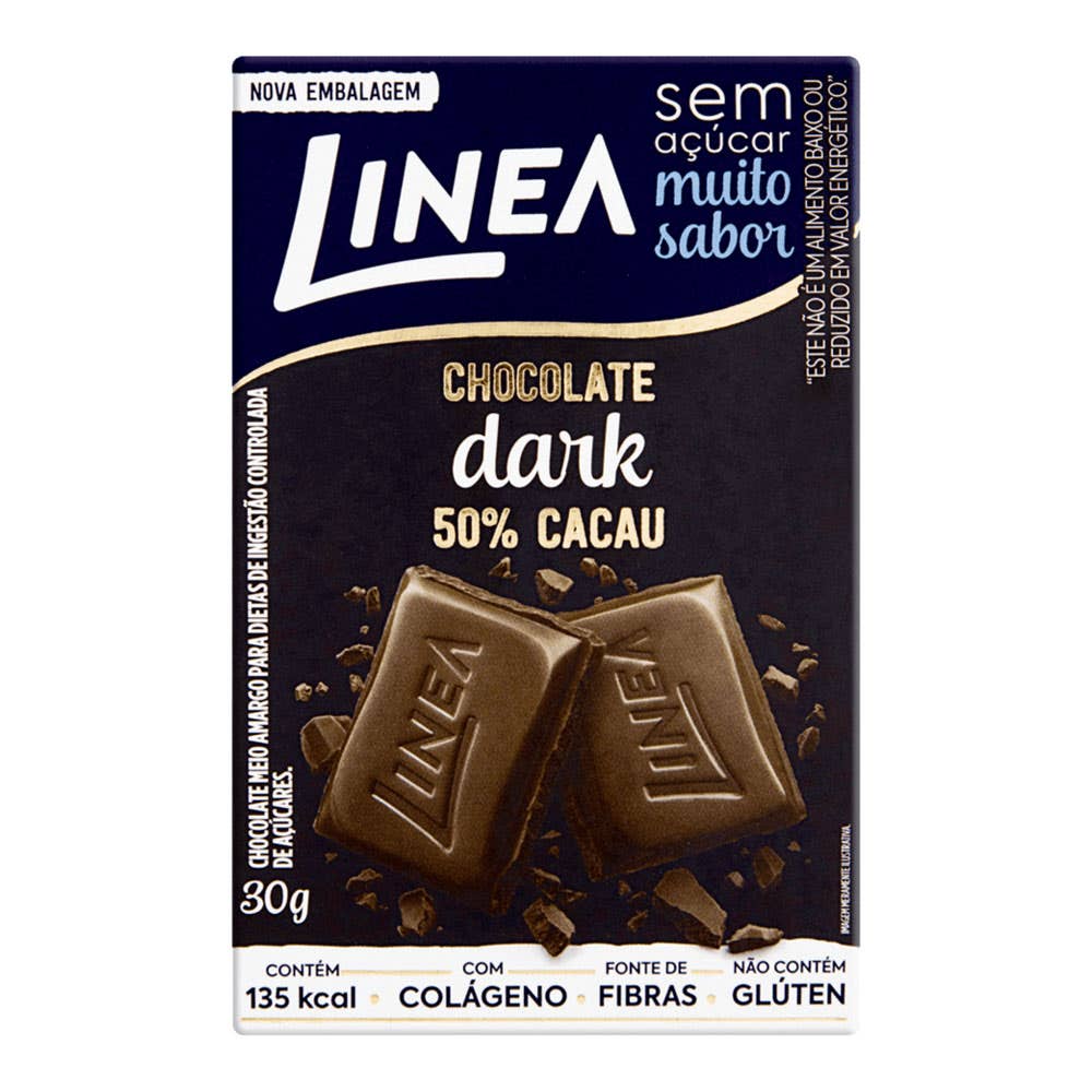 Chocolate Meio Amargo Linea 30G