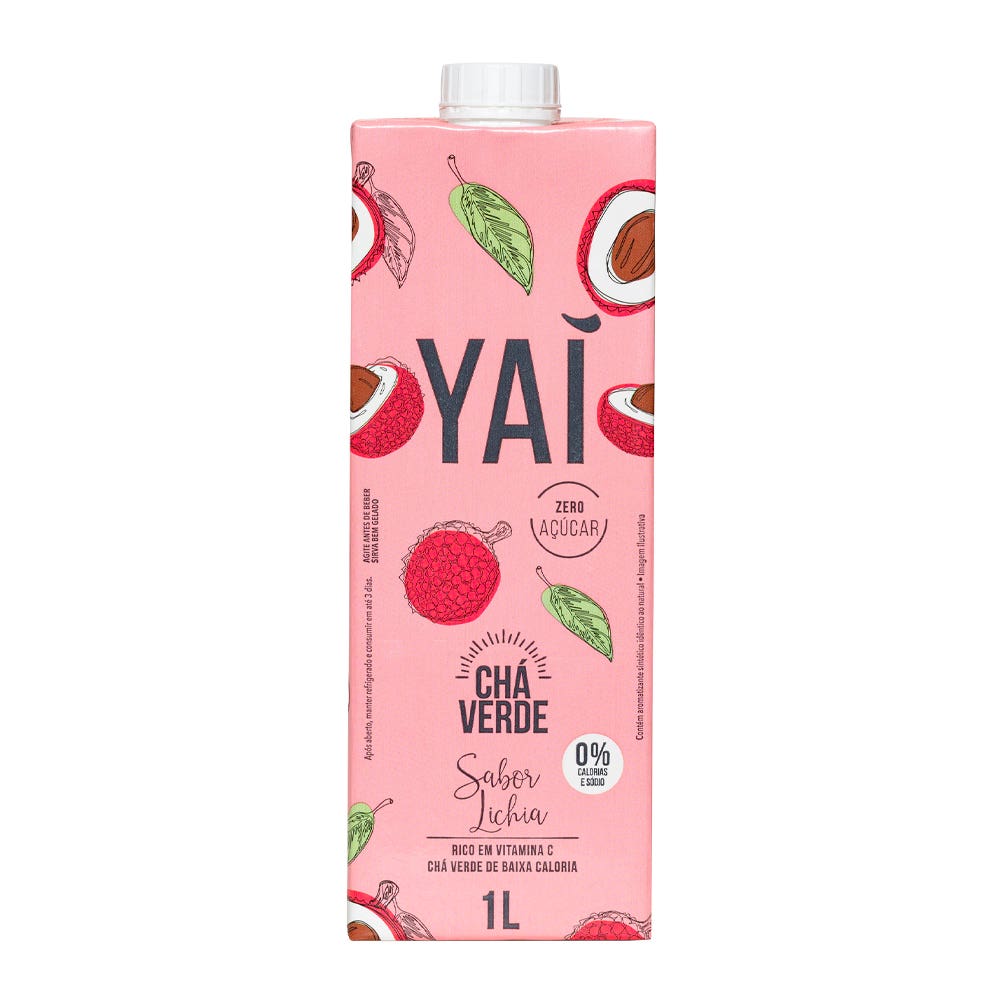 Chá Verde Sabor Lichia Yaí 1L