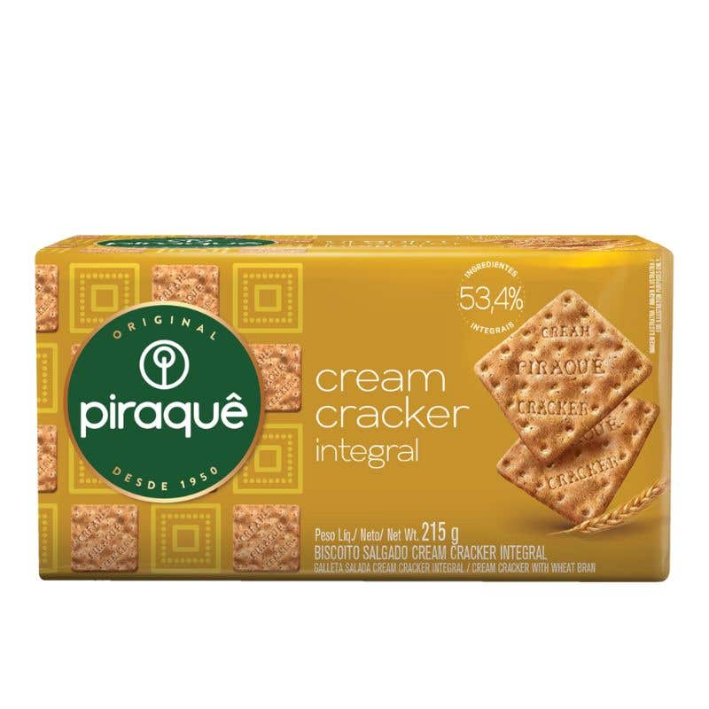 Biscoito Cream Cracker Int Piraque 215g