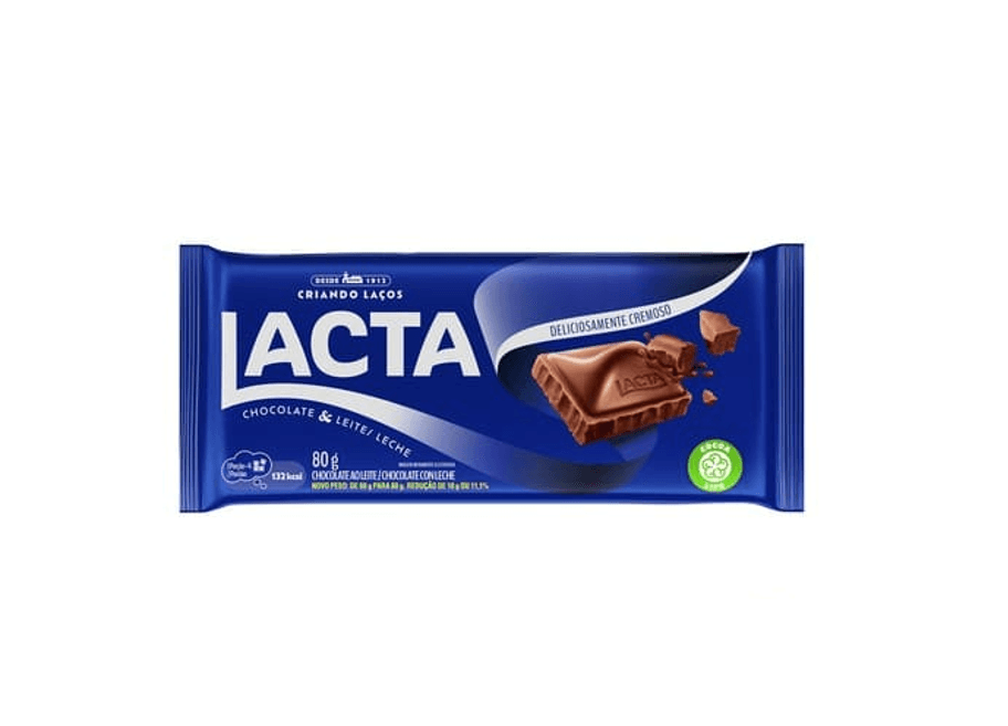 Chocolate ao Leite Lacta 80g