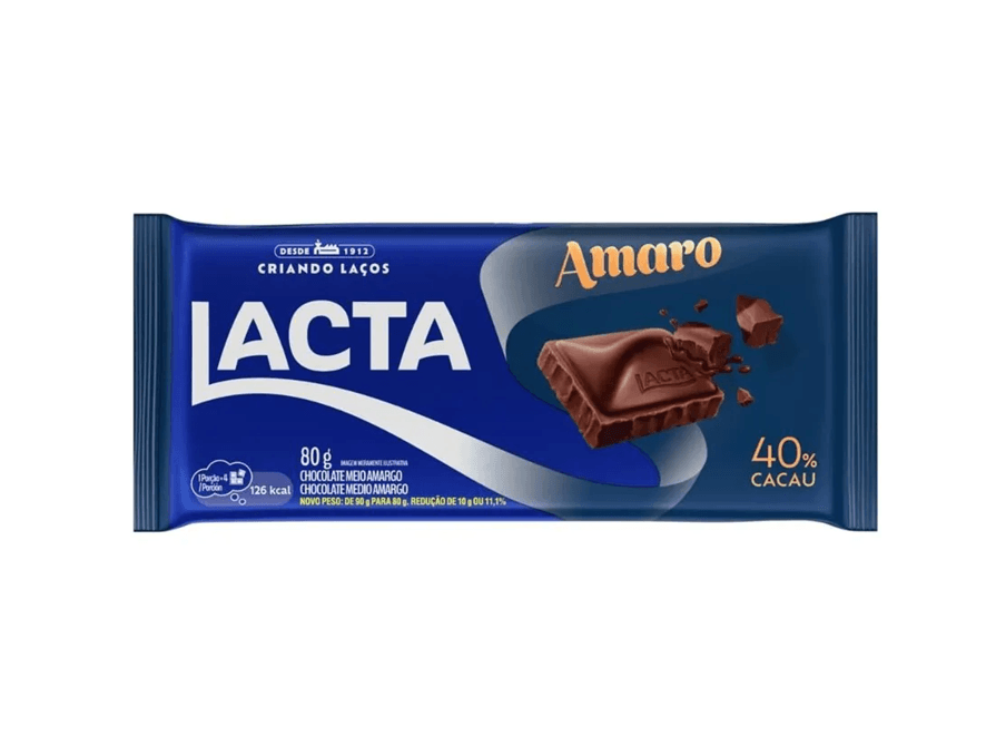 Chocolate Amaro Lacta 80g