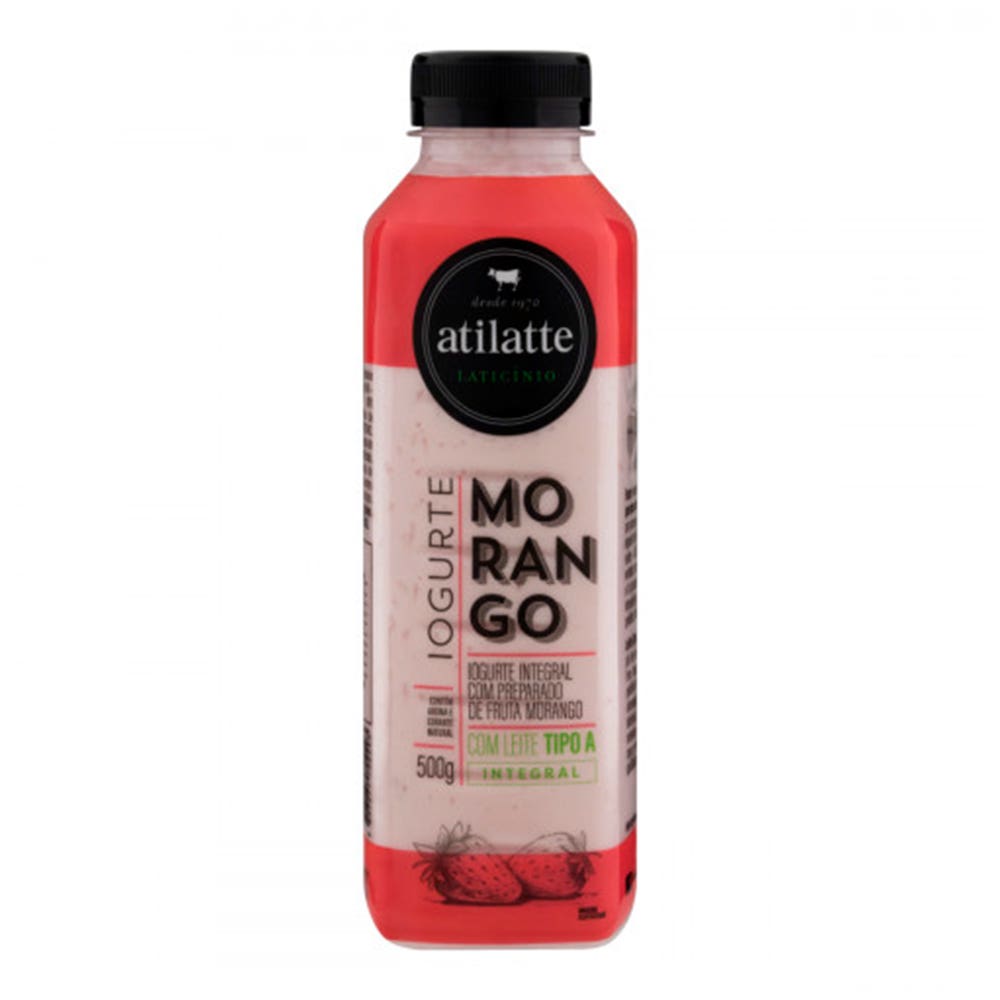 Iogurte Integral Morango Atilatte 500G