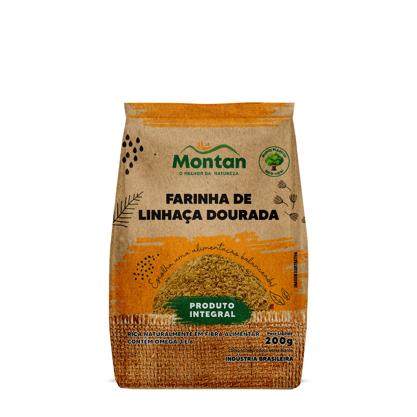 Farinha De Linhaça Dourada Montan 200G
