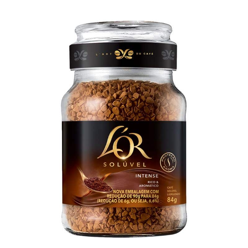 Café Solúvel Intense Vidro L'OR 84g