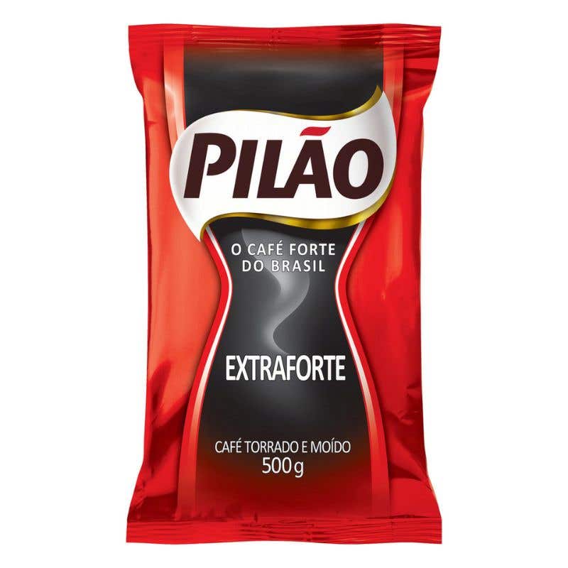 Café Torrado e Moído Extra Forte Pilão Almofada 500g