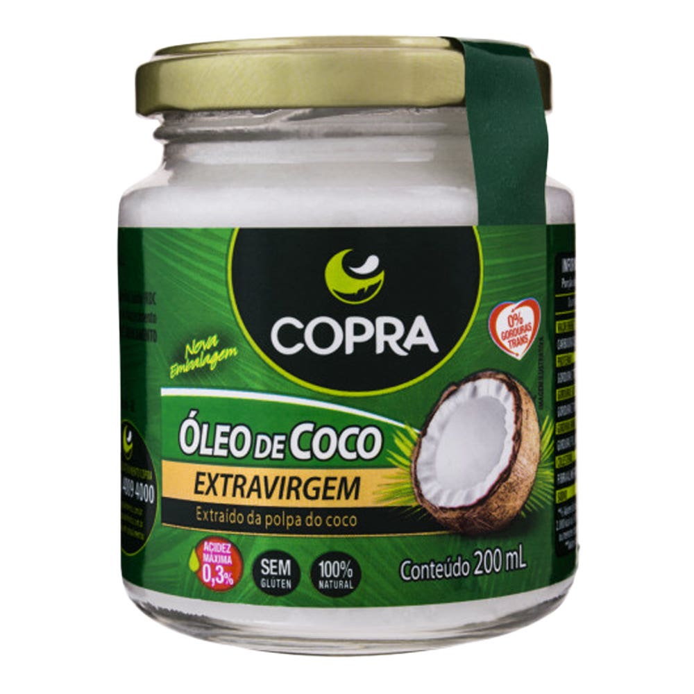 Óleo de Coco Extra Virgem Copra 200ml