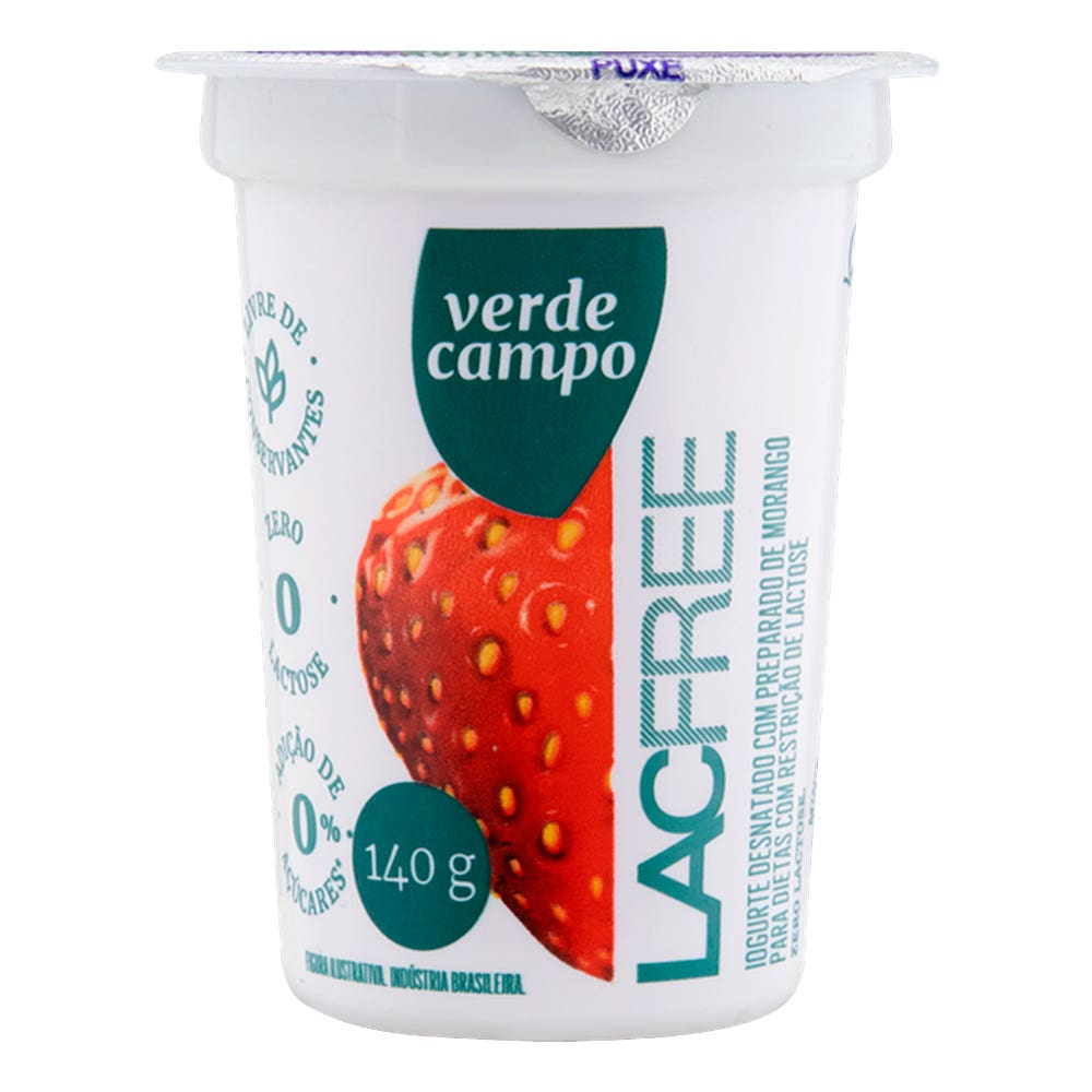 Iogurte Morango Lacfree 140G