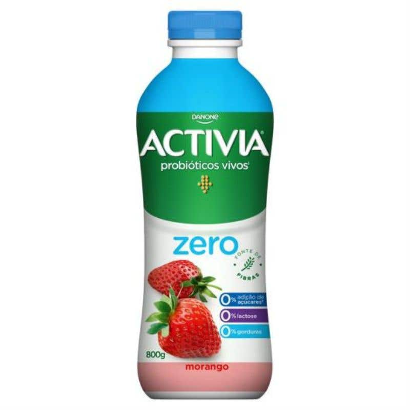 Iogurte de Morango Zero Lactose Activia 800g