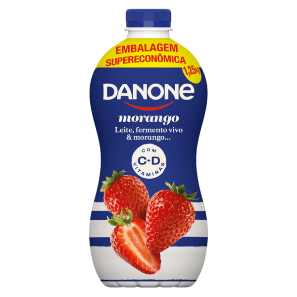 Iogurte Liquido Morango Danone 1250g