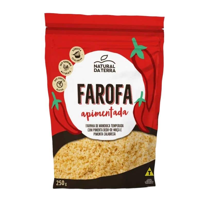 Farofa Pouch Apimentada Natural da Terra 250g