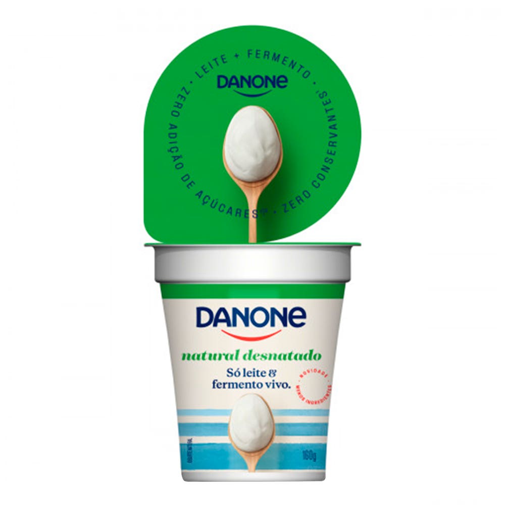 Iogurte Natural Desnatado Danone 160g