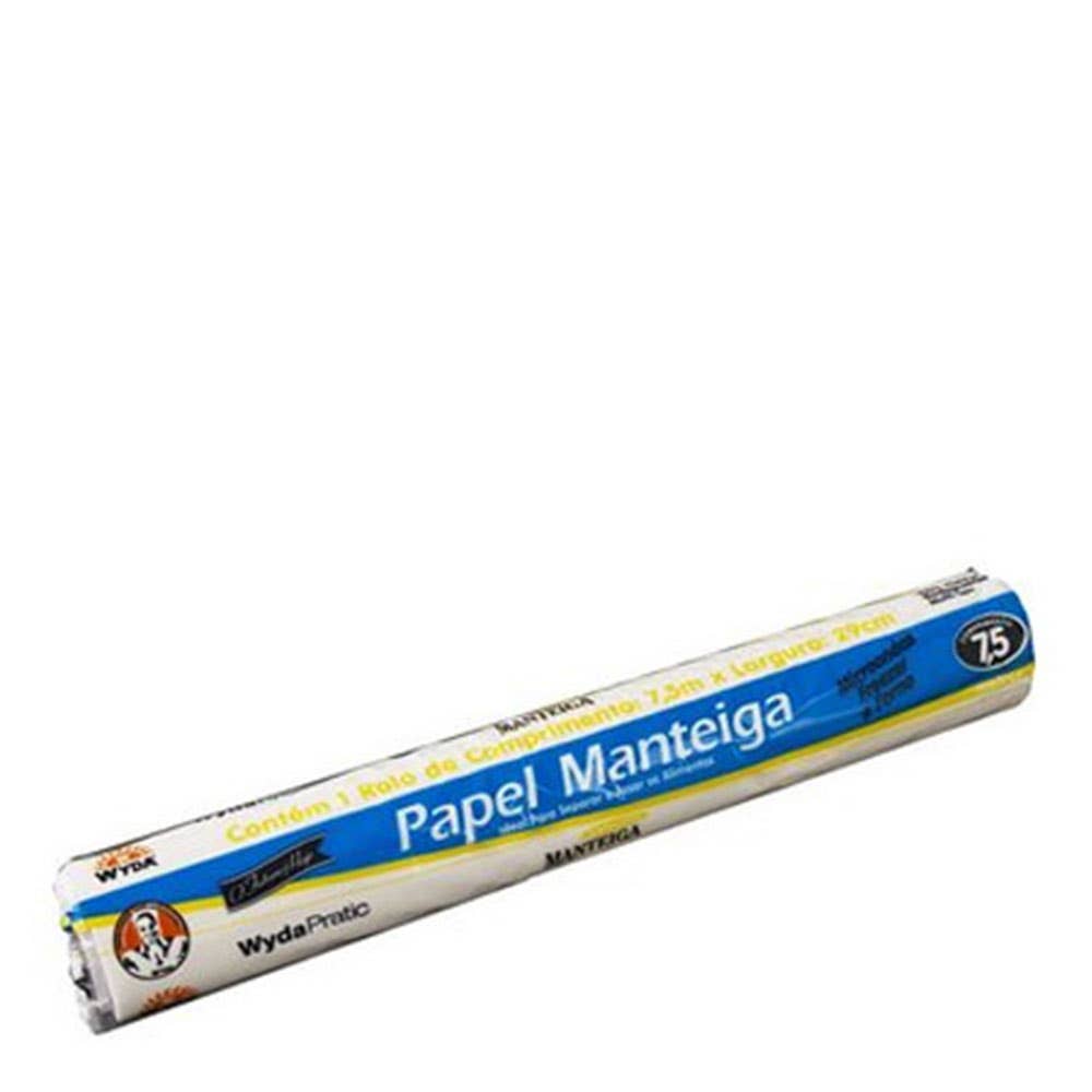 Papel Manteiga Wyda Pratic Rolo 7,5 X 29 Cm