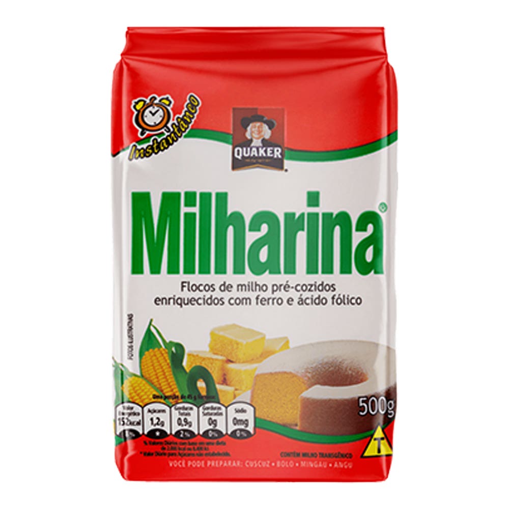 Floco Milho Quaker Milharina 500g