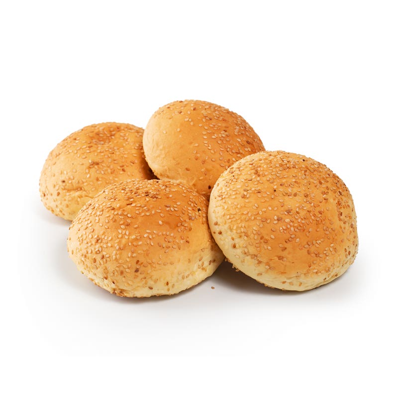 Pão de Hamburguer com Gergelim