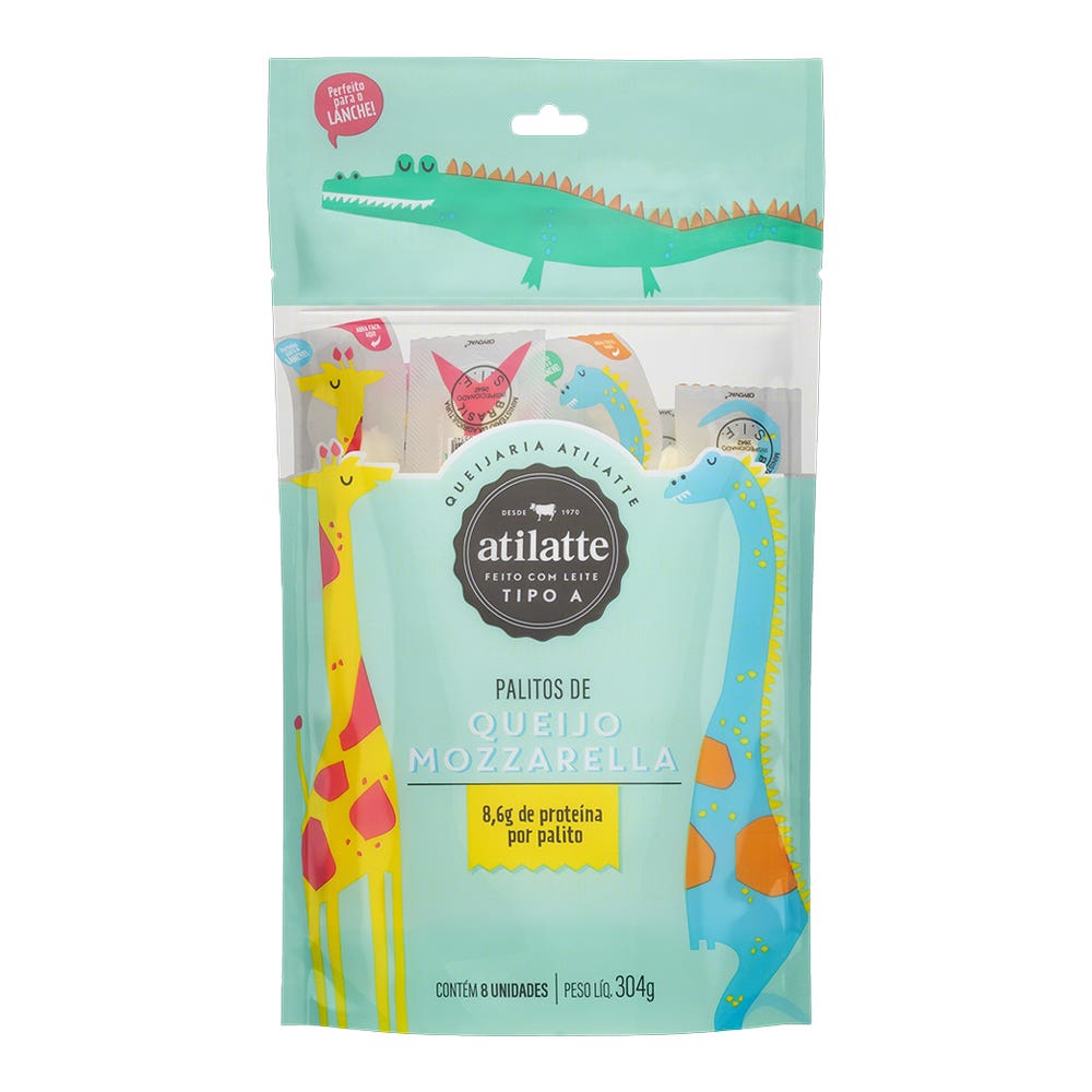 Mozzarella Palito Infantil Atilatte 304G