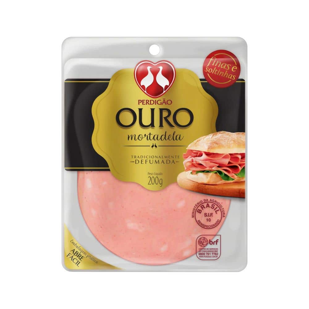 Mortadela Ouro Fatiada Perdigão 200g