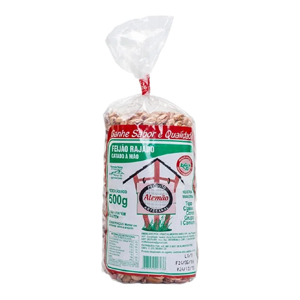 Feijão Rajado Alemão 500G