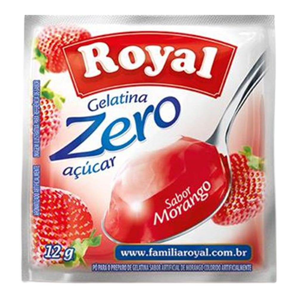 Gelatina Royal Zero 12G Morango