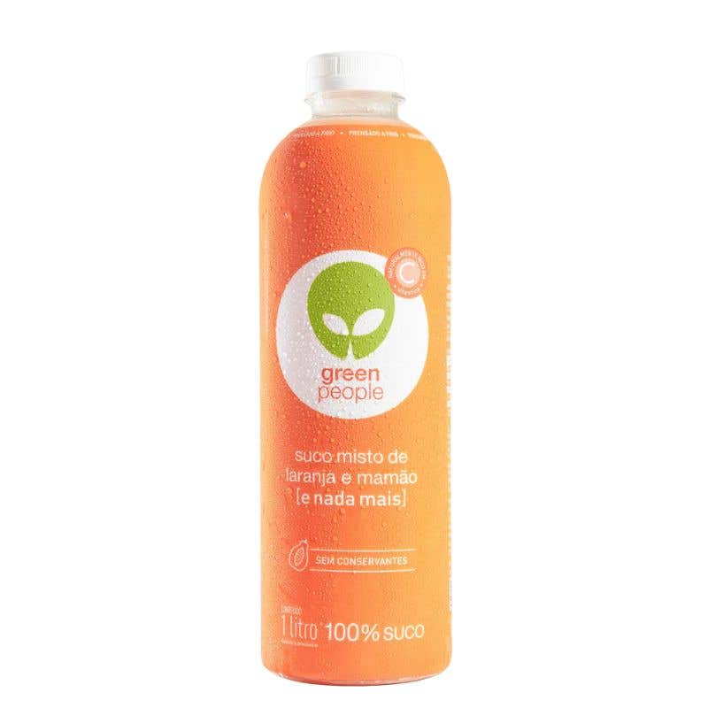 Suco de Laranja com Mamão Greeenpeople 1L