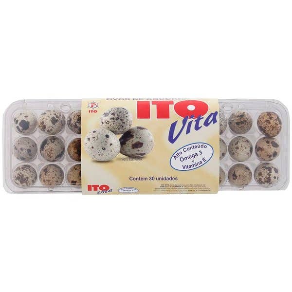 Ovos de Codorna com 30 unidades