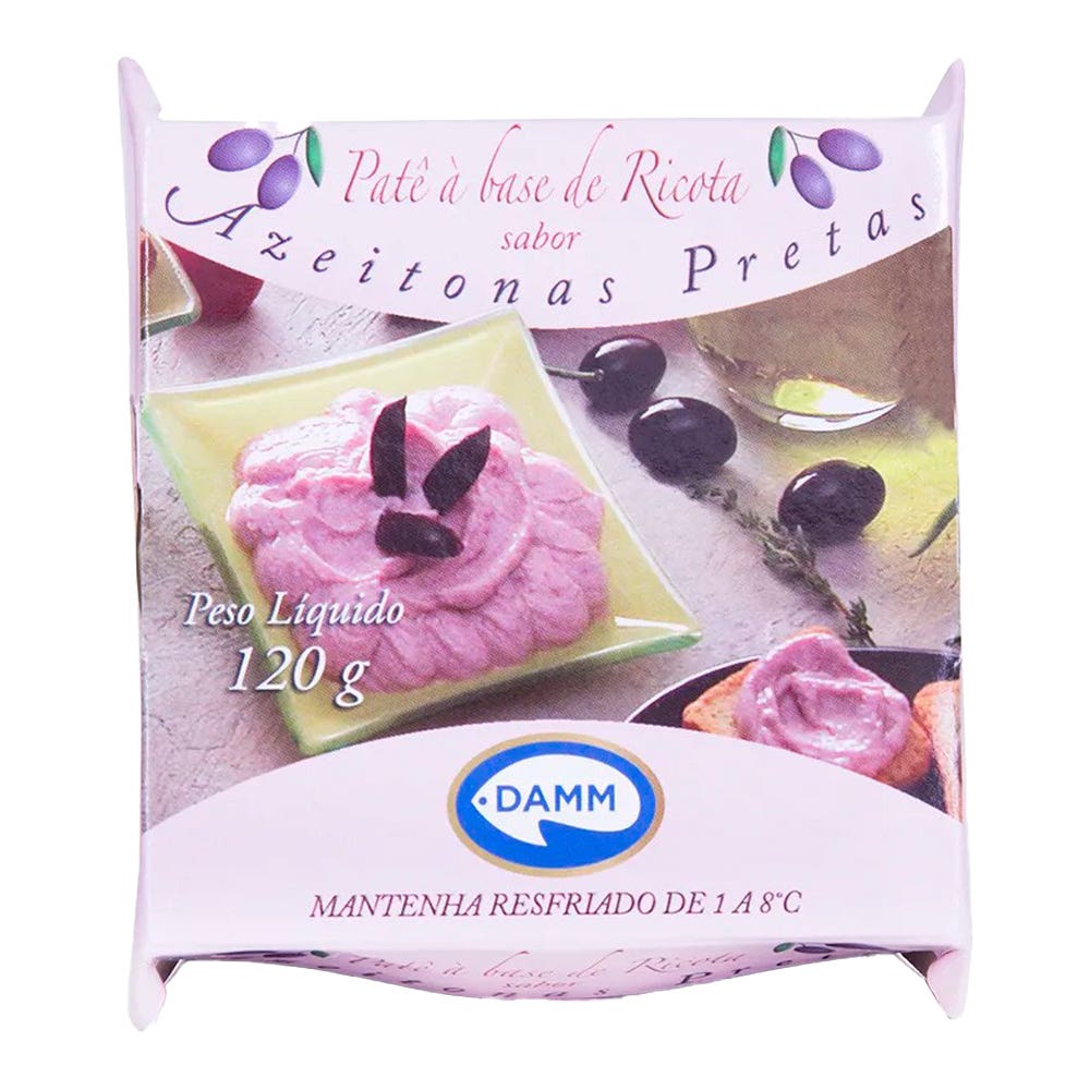 Creme de Ricota com Azeitona Preta Damm 120g
