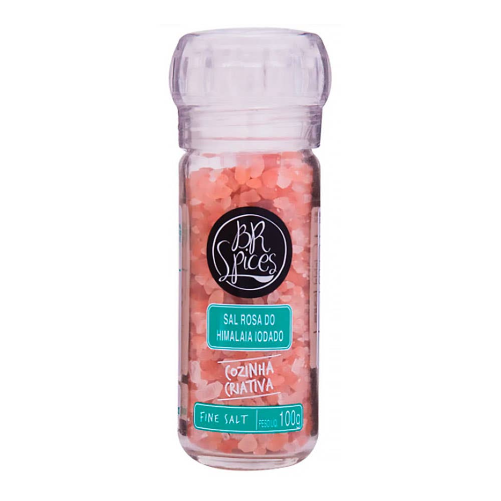 Sal Rosa Do Himalaia Com Moedor Br Spices - 100G