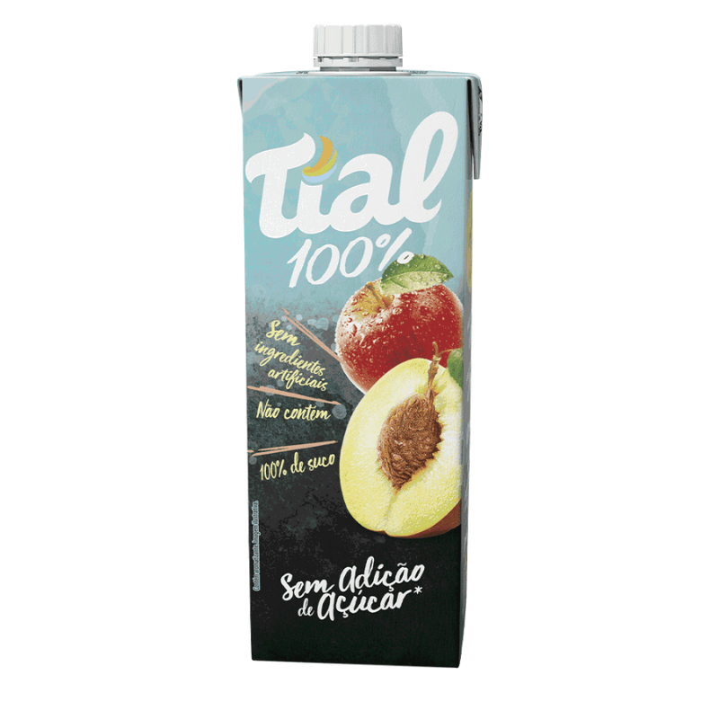 Suco de Pêssego 100% Integral Tial 1L