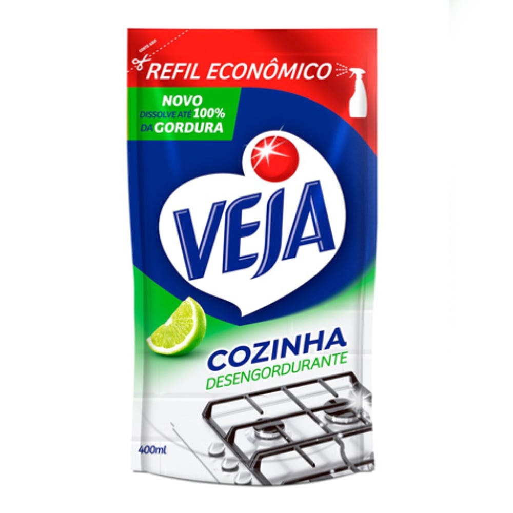 VEJA COZINHA DESENG LIMAO REFIL 400ML
