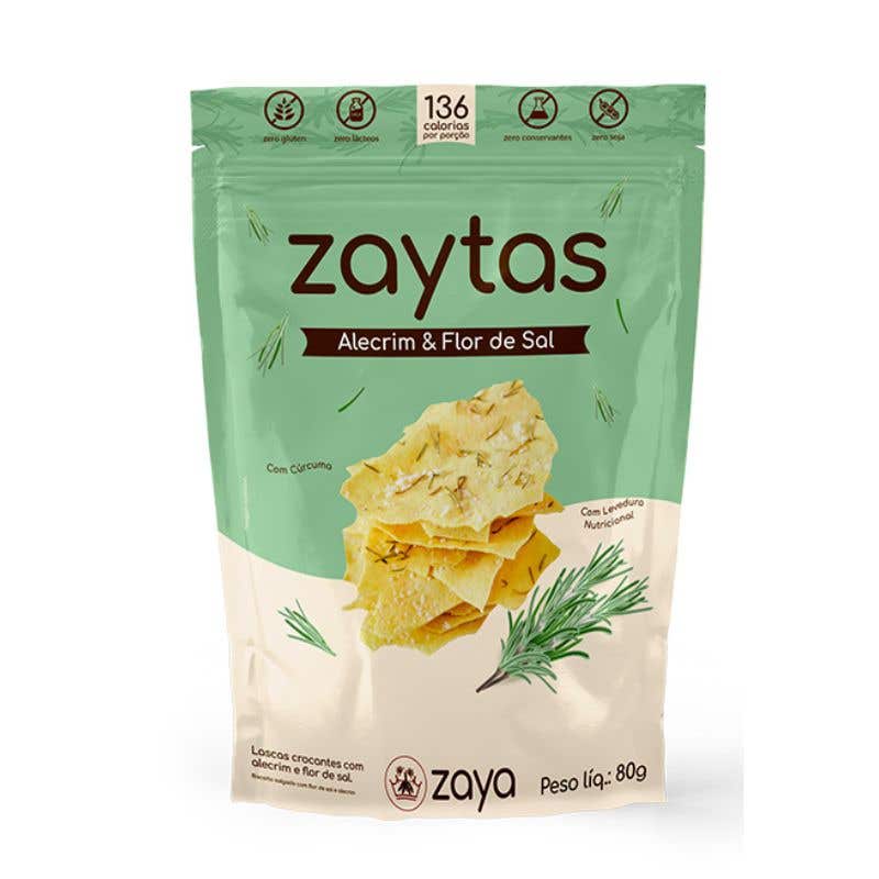 Snack de Alecrim e Flor de Sal Zaytas 80g