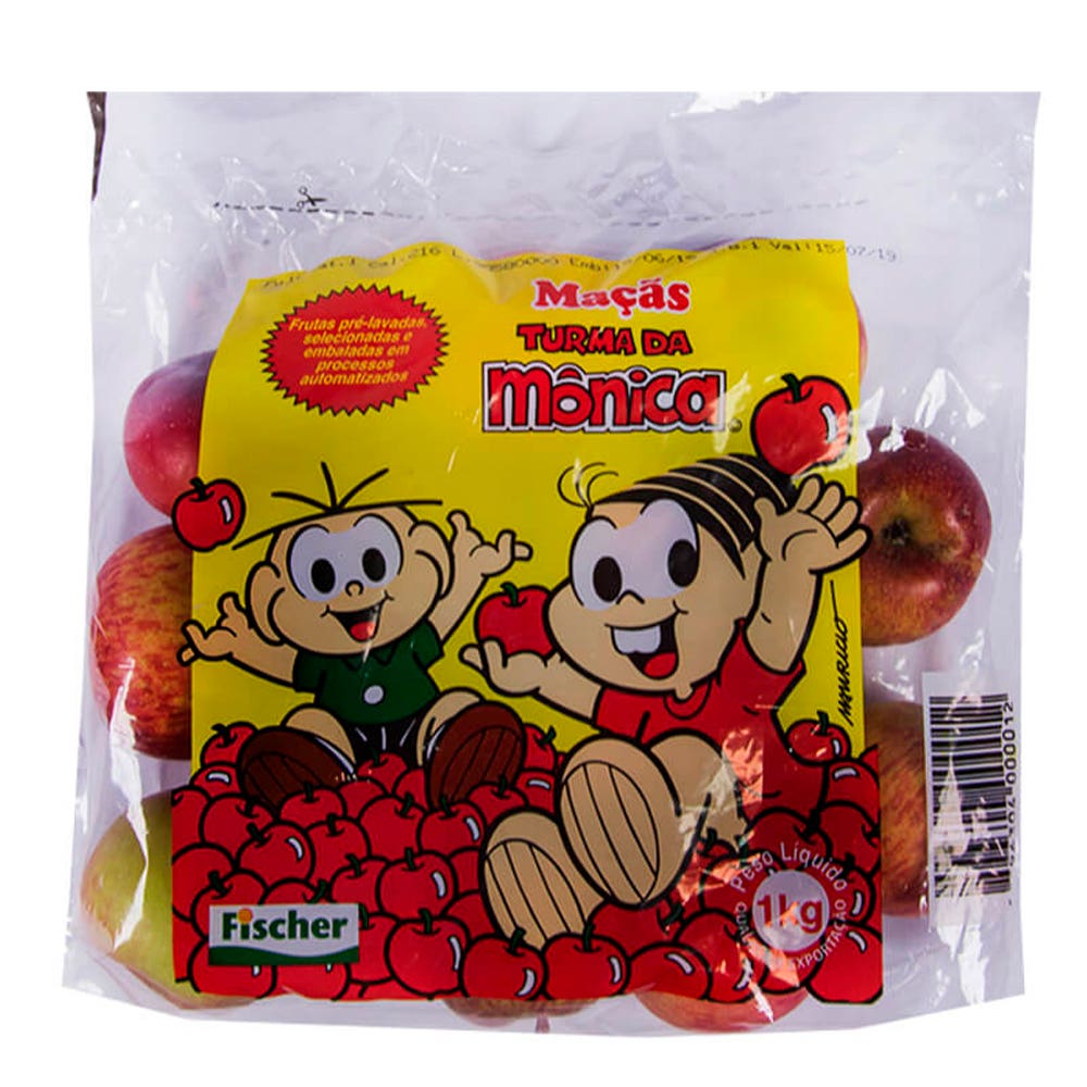 Maçã Turma da Mônica - Pacote 1kg