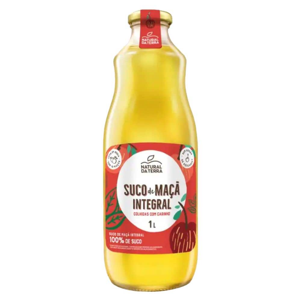 Suco de Maçã Integral Natural da Terra 1L
