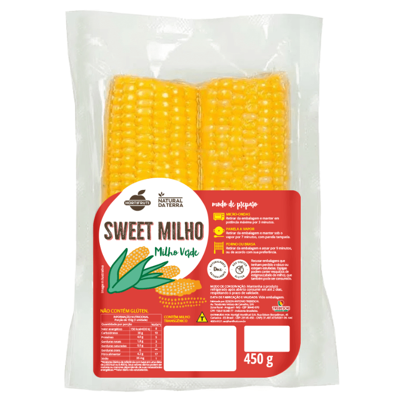 Sweet Milho Natural da Terra 450g