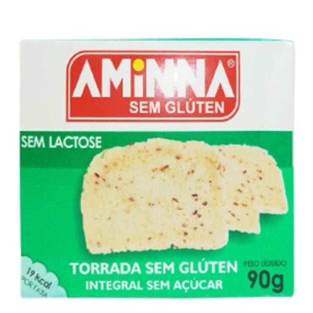 Torrada Sem Açúcar Aminna - 90G