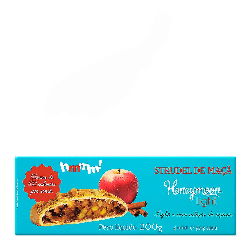 Strudel De Maçã Light Sem Adição de Açúcar Honeymoon 200G