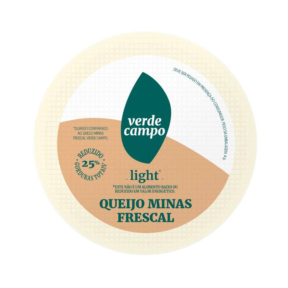 Queijo Minas Frescal Light Verde Campo Unidade