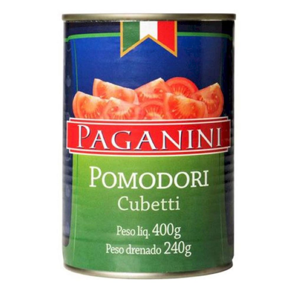 Tomate Pelado Em Cubos Paganini Lata 240G