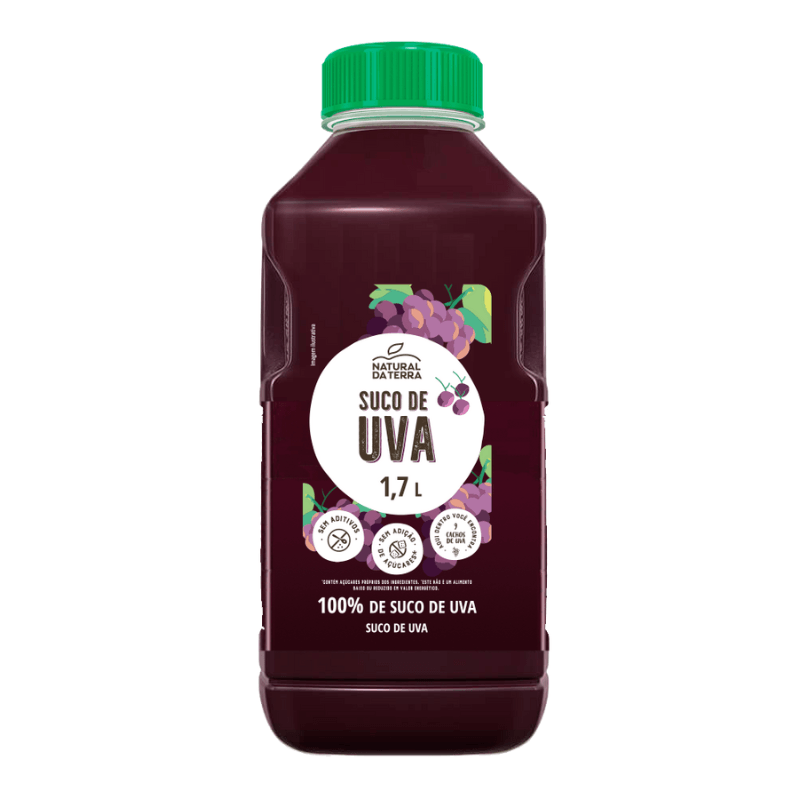 Suco de Uva Natural da Terra 1,7L