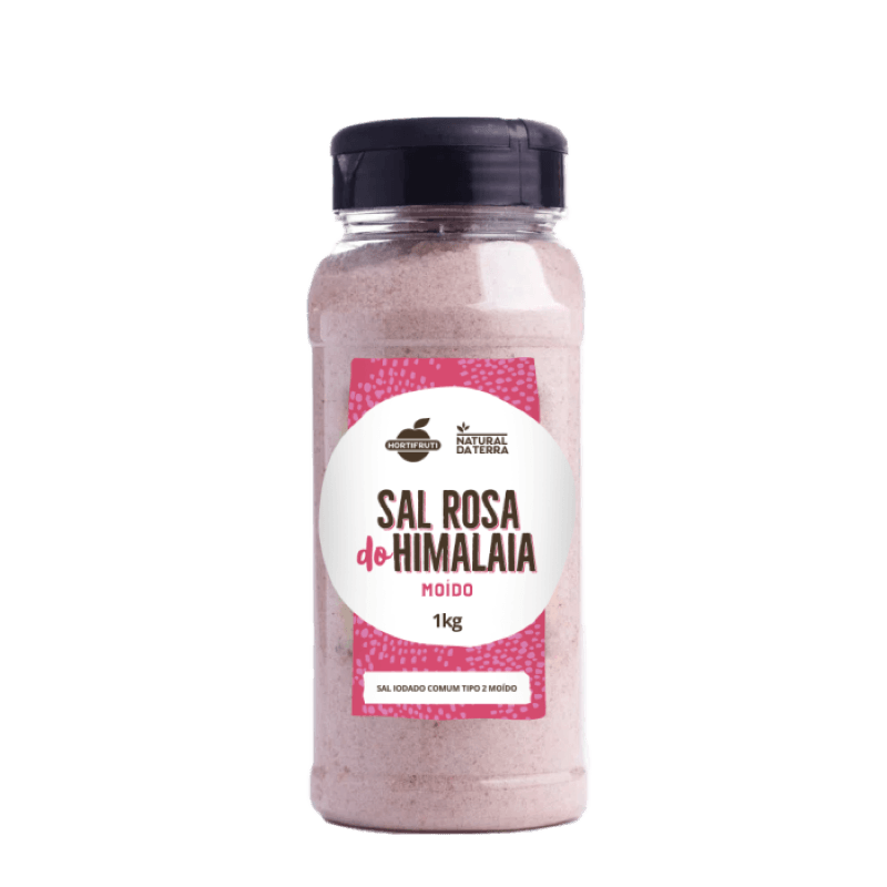 Sal Rosa do Himalaia Fino Natural da Terra 1kg