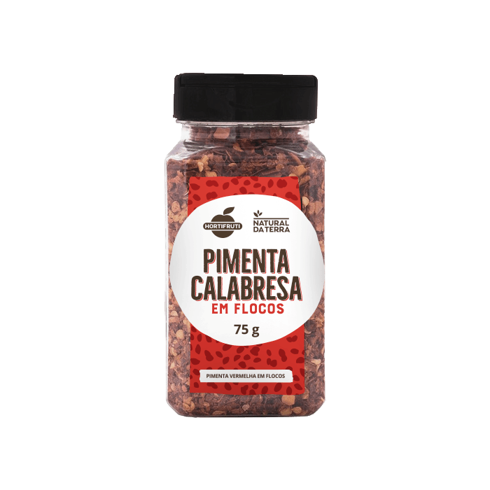 Pimenta Calabresa Flocos Natural da Terra 75g