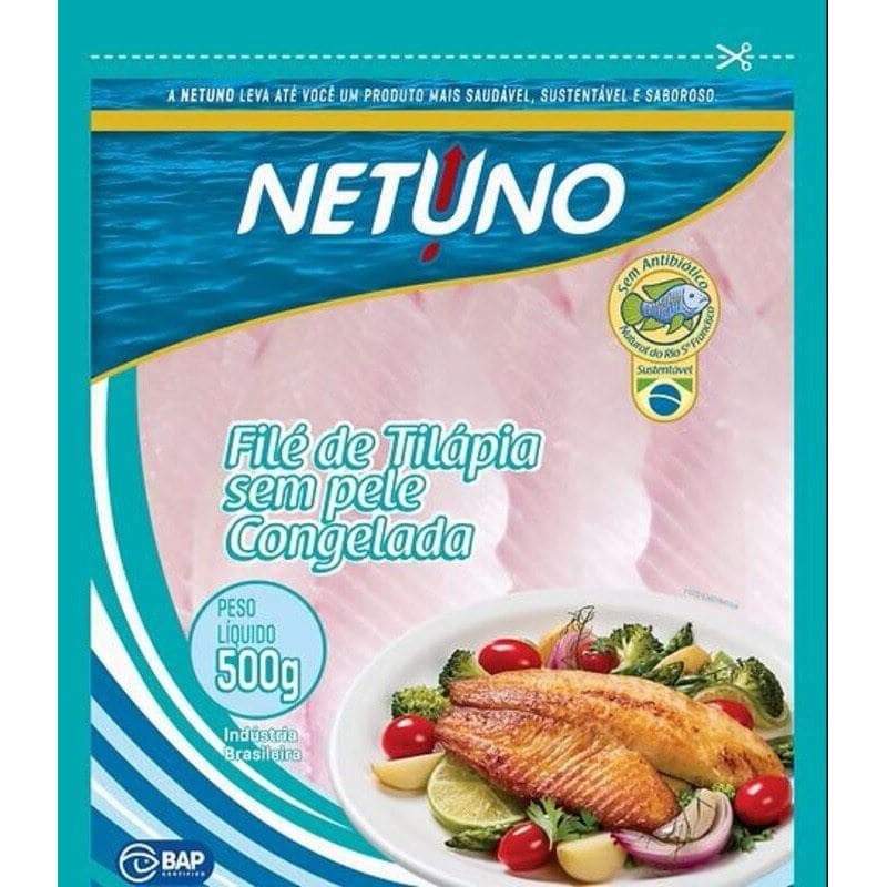 Filé de Tilápia Congelado Netuno 500g