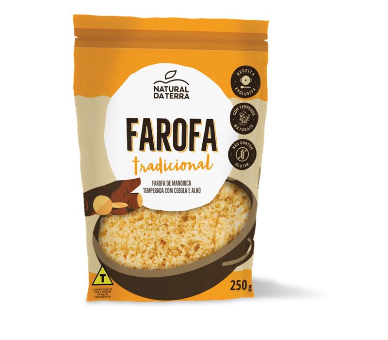 Farofa Pouch Tradicional Natural Da Terra 250g