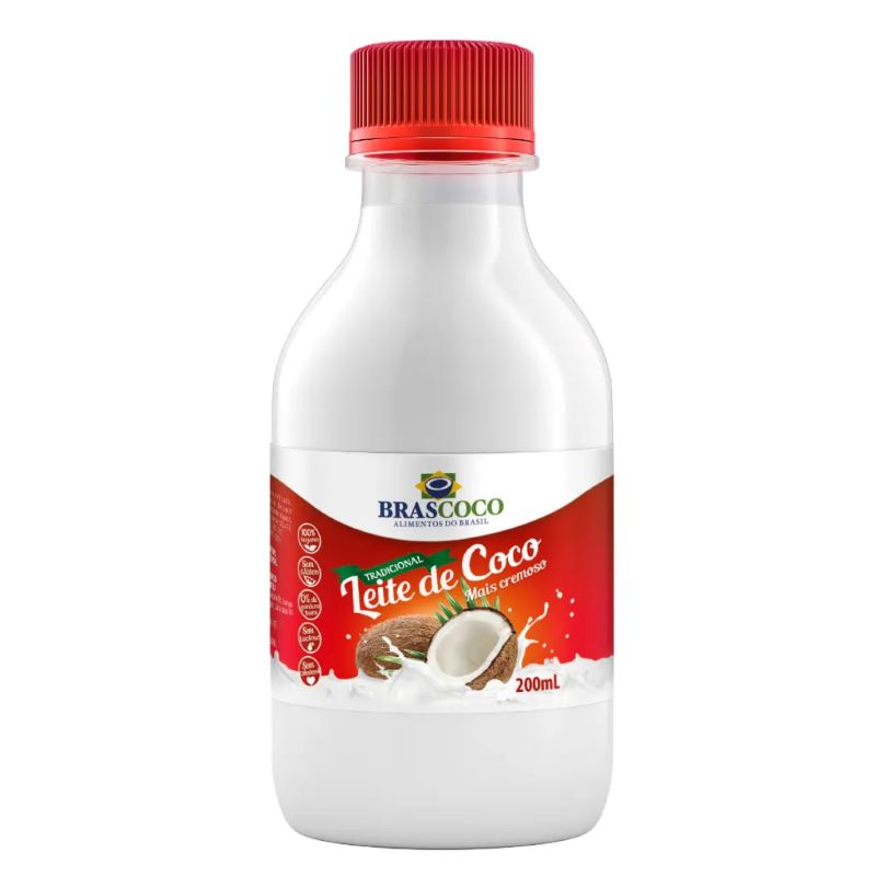 Leite de Coco Tradicional Brascoco 200ml