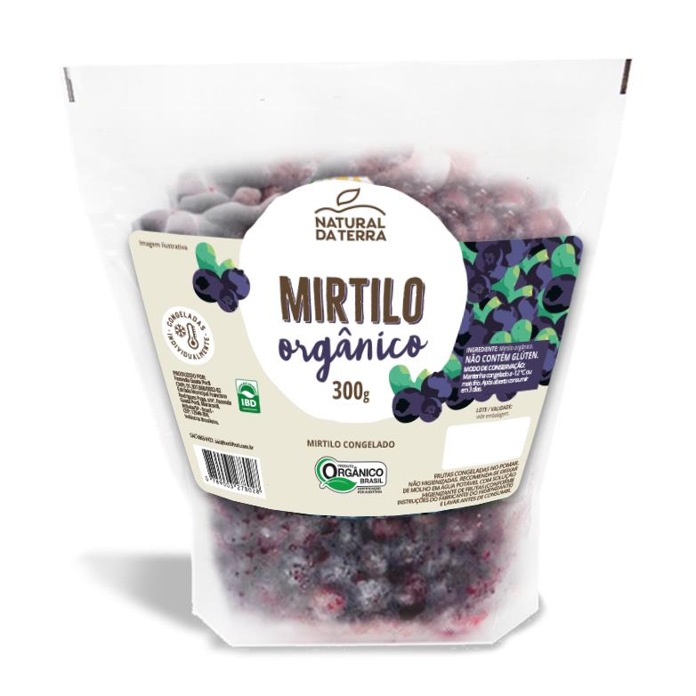Mirtilo Orgânico Congelado Hortifurti Natural da Terra 300g