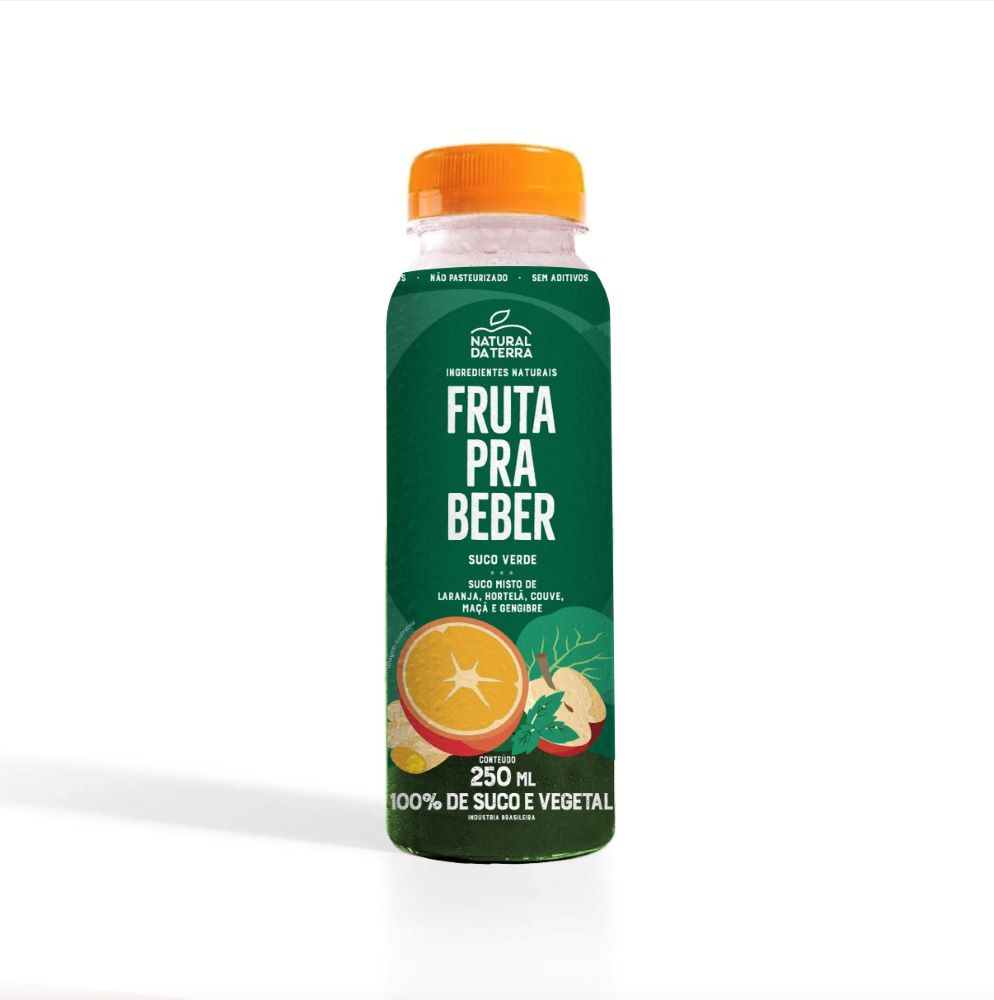 Suco Verde (Laranja, Hortelã, Couve, Maça e Gengibre) 250ml